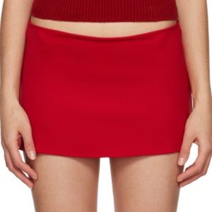 RED GUIZIO micro mini skirt strech micro mini going out party danielle guizio